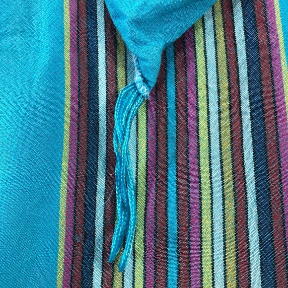 Hooded Kaftan Tuniek Multicolored - Picture 5 of 9